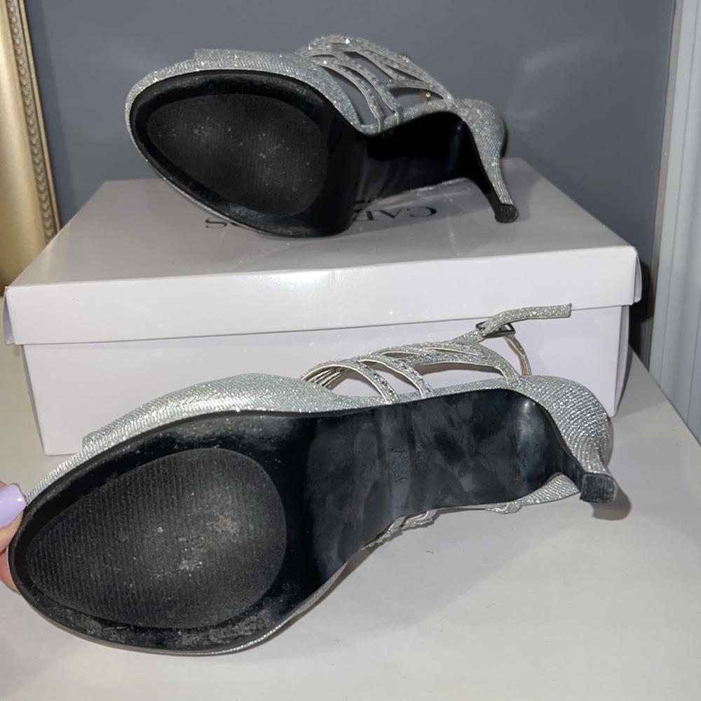 Silver Rhinestone Heels - Picture 8 of 8
